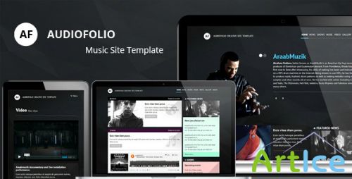 ThemeForest - Audiofolio - Responsive Music Site Template