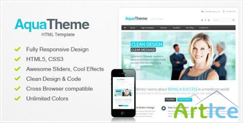 ThemeForest - Aqua v1.1 - Responsive HTML Template