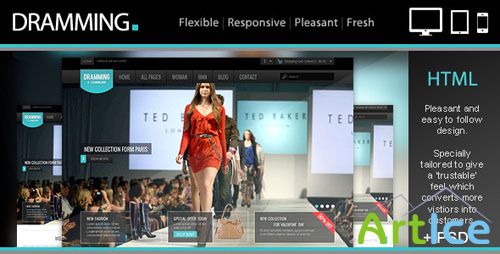 ThemeForest - Dramming - Pleasant ecommerce site template