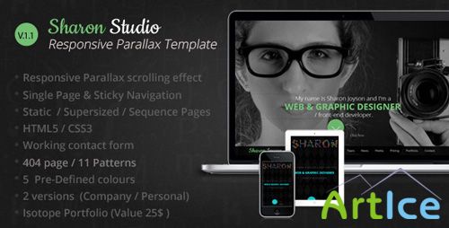 ThemeForest - Sharon Studio Responsive Parallax Scrolling