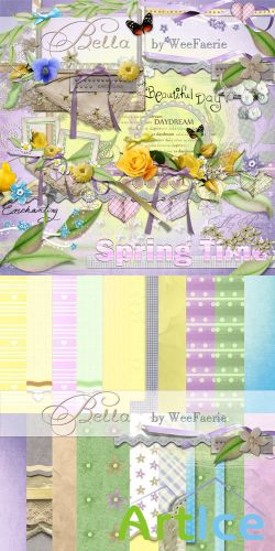 Scrap Set - Bella Spring Time PNG and JPG Files