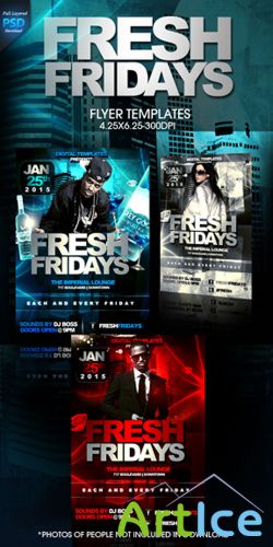Fresh Fridays Party Flyer/Poster PSD Template
