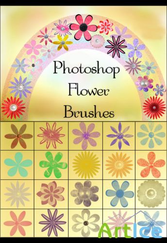 Flowers Photoshop Brushes and Cutouts