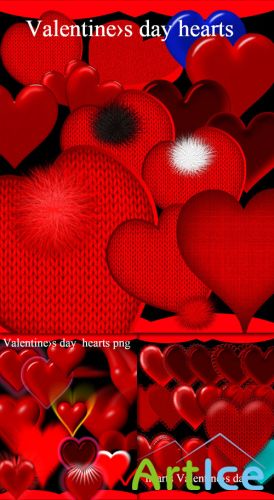 Valentine's Day Hearts PNG Clipart #3
