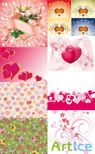 Vector Love Hearts Collection