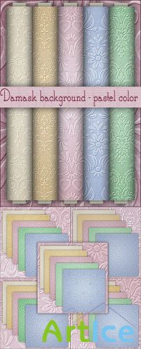 Damask Pastel Color Backgrounds