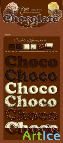 Chocolate Photoshop Styles