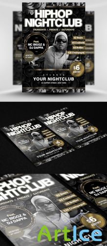 Hip Hop Nightclub Party Flyer/Poster PSD Template