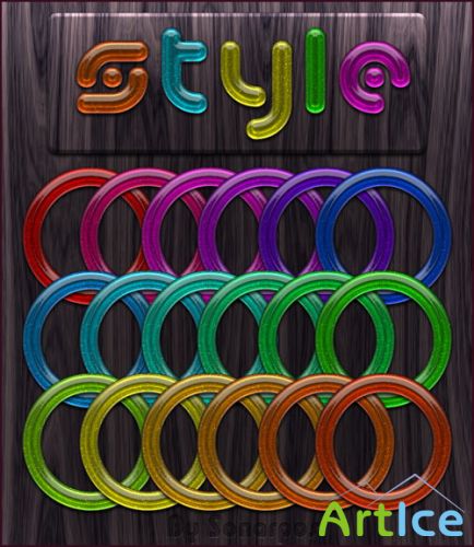 Colourful Circle Photoshop Styles