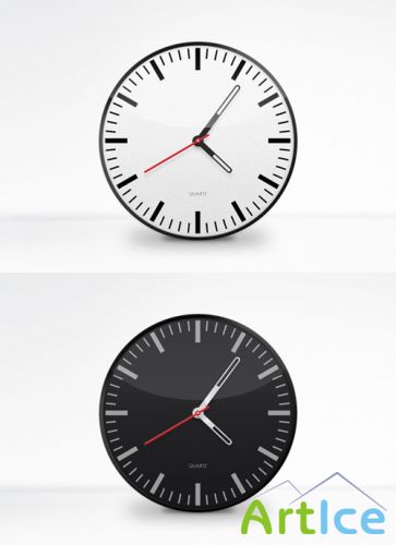 MediaLoot - Clock Face Vector PSD Template