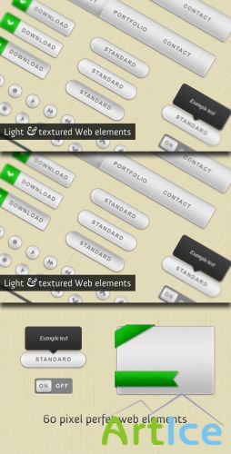 WeGraphics - Light and textured Web Elements Kit