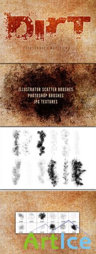 WeGraphics - Dirt Multi-Pack  Scatter Brushes and Textures