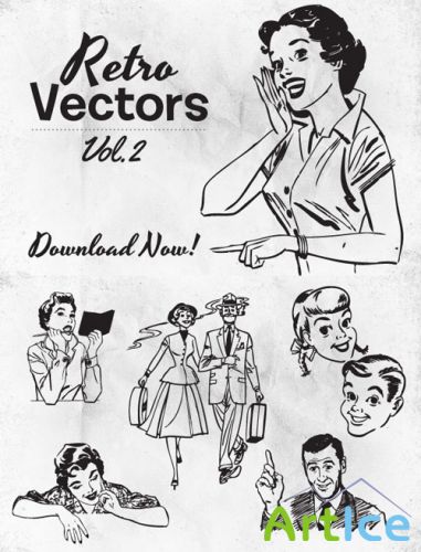 WeGraphics - Retro Vectors Vol 2