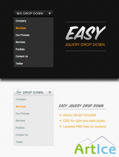 WeGraphics - Easy jQuery Drop Down Menu