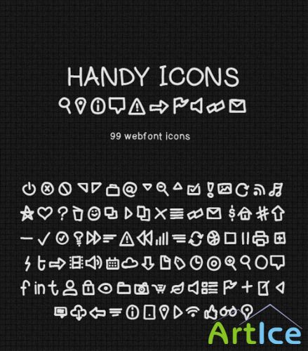 WeGraphics - Handy Icons  Web Font Kit