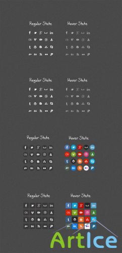 WeGraphics - Micro Social Media Icons