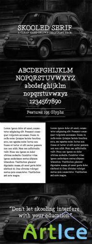 WeGraphics - Skooled Serif  A Hand Drawn Web Font