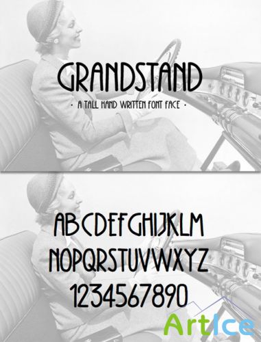 WeGraphics - Grandstand  A Condensed Handwritten Font Face