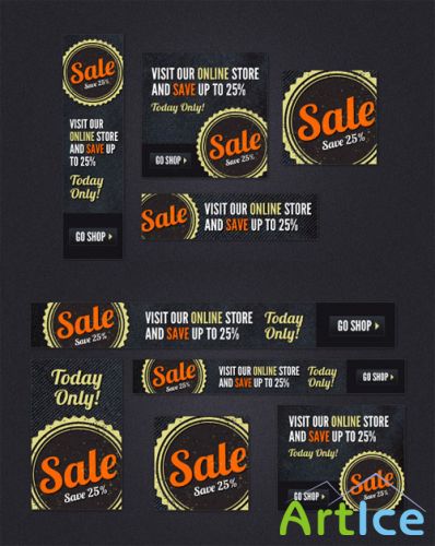 WeGraphics - Sale Ads  Web Banner PSD Kit