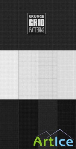WeGraphics - Grunge Grid Patterns