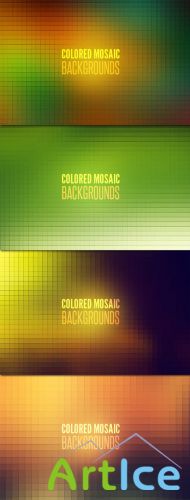 WeGraphics - Colored Mosaic Backgrounds