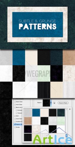 WeGraphics - Tileable Subtle Grunge Patterns