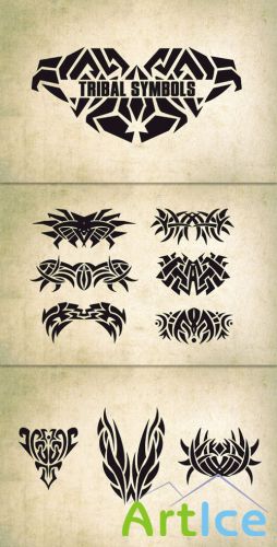 WeGraphics - 10 Vector Tribal Symbols