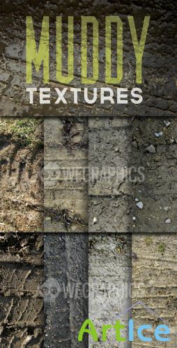 WeGraphics - Muddy Tire Track Textures