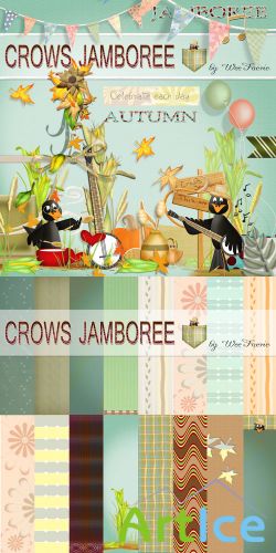 Scrap Set - Crows Jamboree PNG and JPG Files