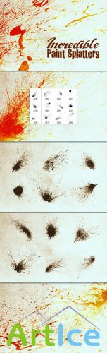 WeGraphics - Incredible Paint Splatter Vectors and Brushes