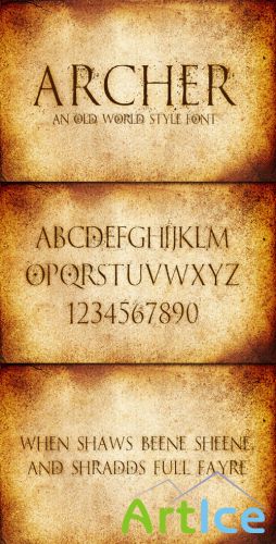 WeGraphics - Archer  An Old World Style Font Face