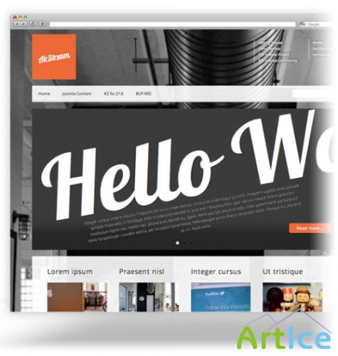 PixelsParadise - AirStream - Premium Template For Joomla 1.6, 1.7, 2.5 & 3.0