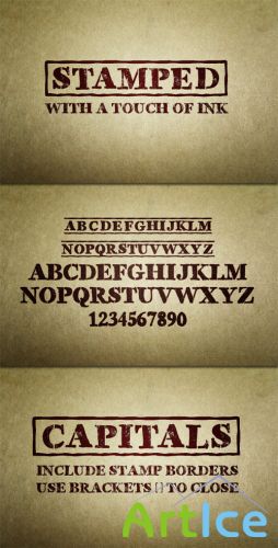 WeGraphics - Stamped  Font Face