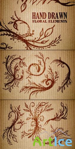WeGraphics - Hand Drawn Floral Elements