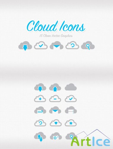 WeGraphics - Vector Cloud Icon Set