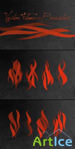 WeGraphics - Vector Flame Brushes