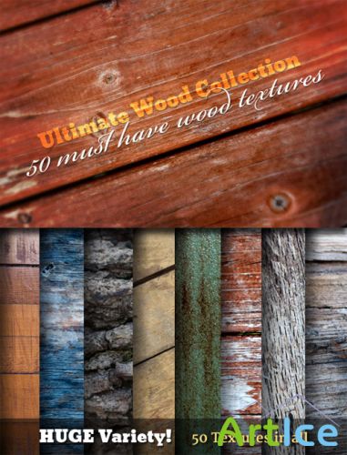 WeGraphics - 50 Textures - Ultimate Wood Grain Collection