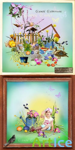 Scrap Set - Easter and Spring PNG and JPG Files