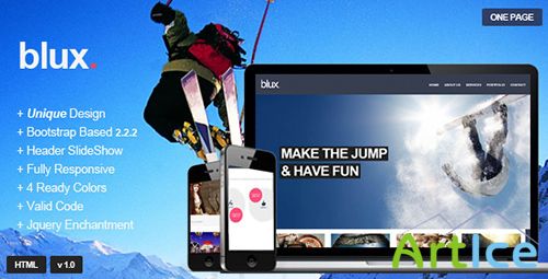 ThemeForest - Blux - Responsive One Page Theme