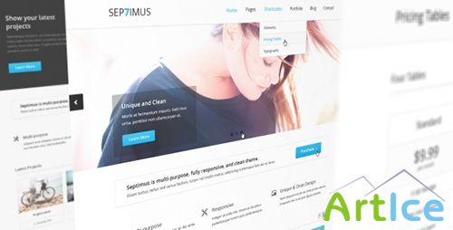 ThemeForest - Septimus Responsive Site Template