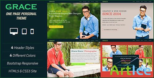 ThemeForest - Grace - One Page Personal Parallax Scrolling Theme