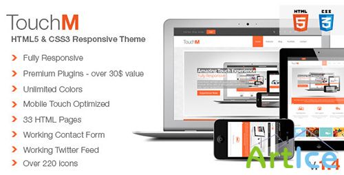 ThemeForest - TouchM v1.4 - Premium HTML5 Multipurpose Responsive - FULL