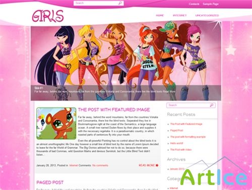 Girls - WordPress Theme