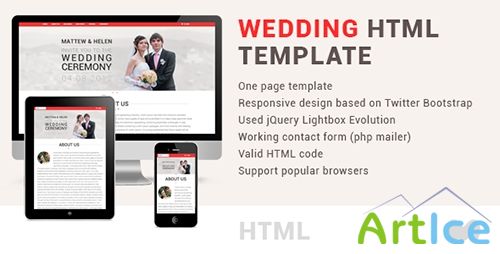 ThemeForest - Wedding one page html template