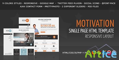 ThemeForest - Motivation - Responsive Single Page HTML Template