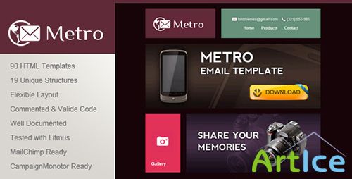 ThemeForest - Metro - Multipurpose Email Template