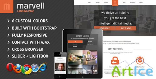 ThemeForest - Marvell Responsive Landing Page
