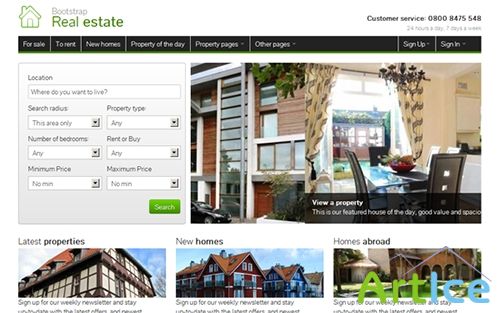 Bootstrap Real Estate