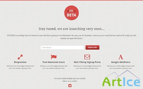 ITS BETA - Landing Page
