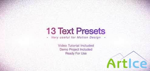 Text Presets Pack - After Effects Project (Videohive)